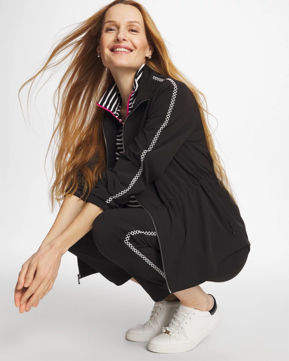 Zenergy® UPF Lattice-Trim Jacket | Chico's